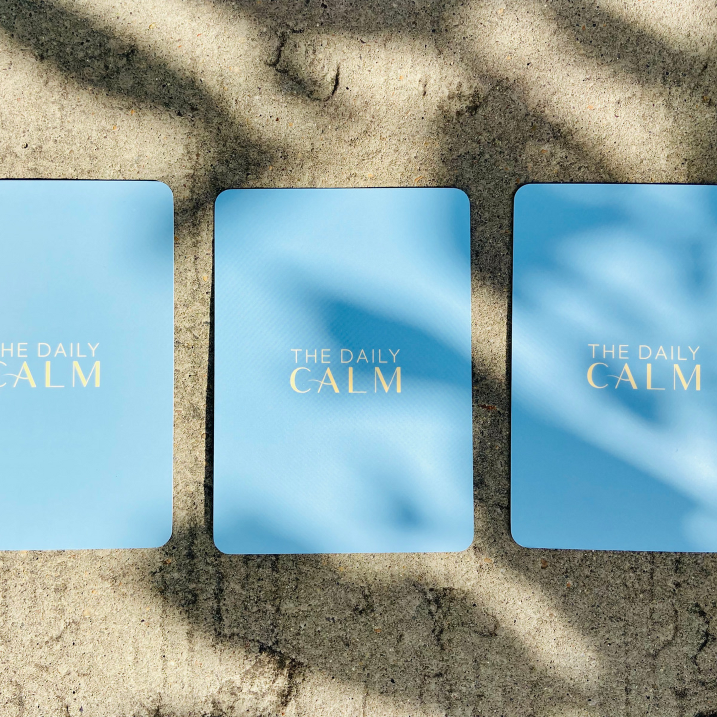 Mindful Eating Cards on Concrete Background