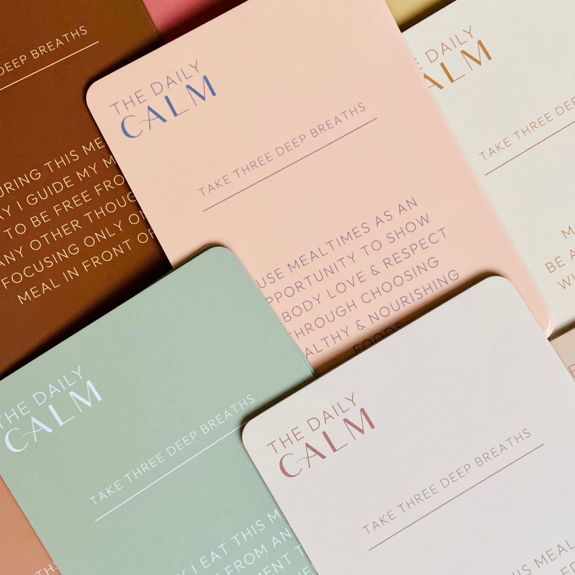 Mindful Eating Cards in Bright Colours